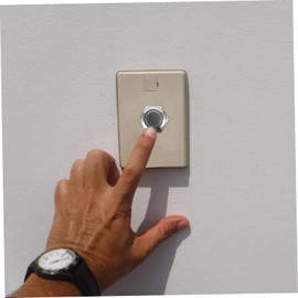 WOONEKY Replaceable Ringer Button Set Easy Install Doorbell Button for Doorbell Nickel-Plated Brass