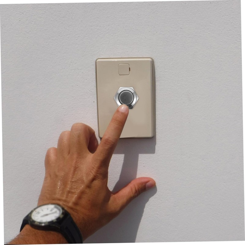 WOONEKY Replaceable Ringer Button Set Easy Install Doorbell Button for