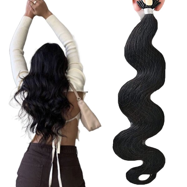 Wavy Itip Human Hair Extensions Remy 20 Inch Keratin Bond