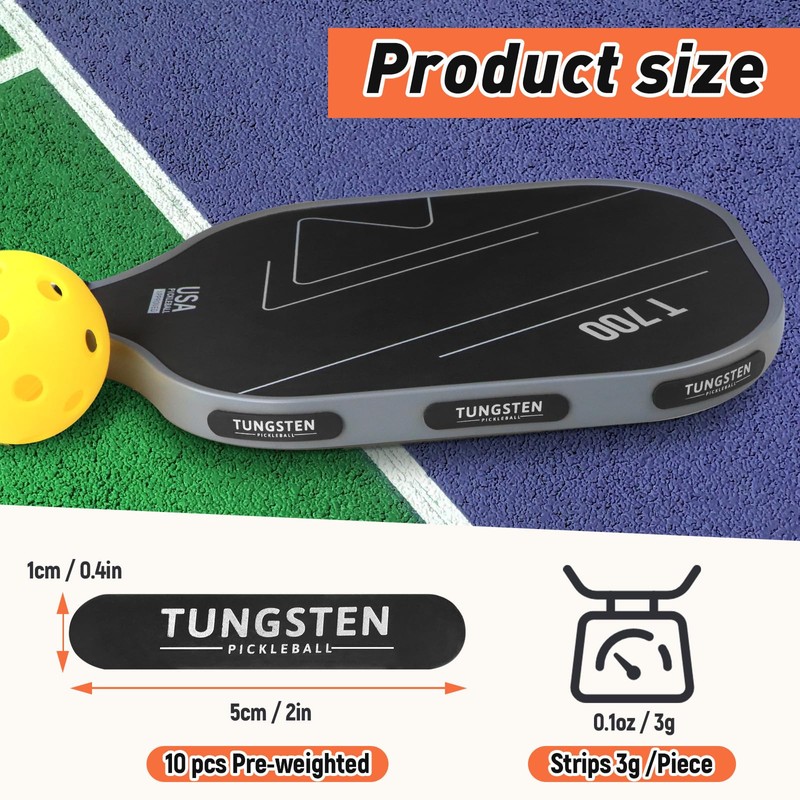 Weighted Tungsten Tape for Pickleball Paddles - Premium Quality Lead
