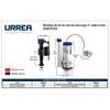 Urrea K06P07D2 Válvula para Tanque de WC de Descarga Dual