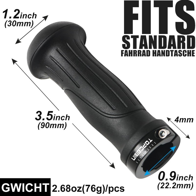 TOPCABIN Bicycle Grips Short Mini Bicycle Handlebar Grips Fit Many