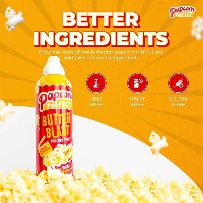Popcorn Perfect Butter Spray for Microwave, Natural Flavor, 5 Oz