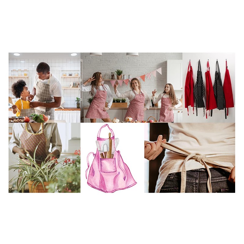 FAIRYGATE Aprons for Cooking Super Cute Pattern PVC Kitchen Apron