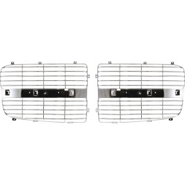 Evan-Fischer Grille Insert For 2002-2005 Dodge Ram 1500 2003-2005 Ram 2500 Set of 2 LH & RH