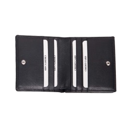 ANDERS Vienna Box Shake Wallet with Large Coin Compartment, Genuine Leather, Leather Design Germany (Black)