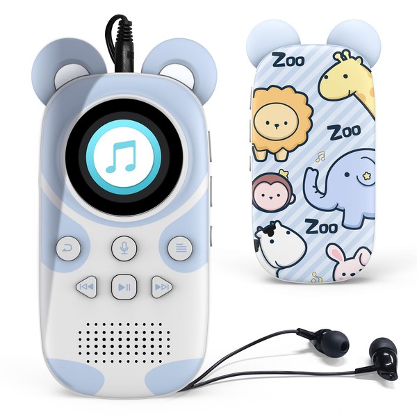 RUIZU Bluetooth MP3 Player for Kids, Cartoon Zoo Portable Music
