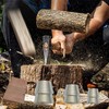20 Pcs Safety Round Handle Wedges, Wood & Metal Wedges