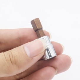 2PCS Juttzzei Hex Bit Socket, 1/4" Drive x H8 (8mm) Allen Key Socket, Premium S2 Alloy Steel 8mm Hex Bit with 1.5" Length for Torque Wrench, Ratchet Wrench, Impact Power Drills