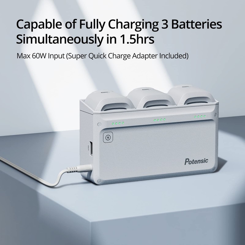Potensic Atom SE Parallel Charging Hub, Smart Battery and Super