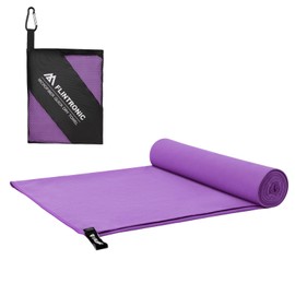 flintronic Microfibre Towel, Microfibre Travel Towel, Travel Towel Lightweight Absorbent, Ultra-lightweight & Fast Drying, Swimming Towel and Beach Towel for Sports, Gym, Yoga, Camping & Backpacking