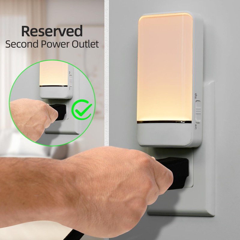 Dawnrise Night Lights Plug into Wall, Invisible Motion Sensor Night