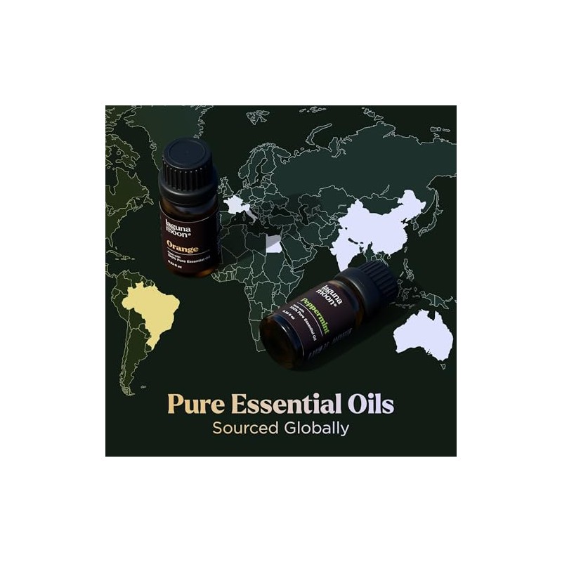 Lagunamoon Premium Essential Oils Set,Top 20 Pure Natural Aromatherapy Oils