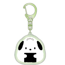 Kei Company Sanrio Characters (Onigiri Series) Plump Key Holder, Pokchacco SAON-PU-PC, H 2.1 x W 2.2 x D 0.4 inches (5.3 x 5.5 x 1 cm)