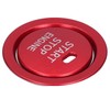 Fydun Engine Start Ring Stickers, 2 Pcs Aluminum Alloy Engine