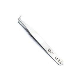LLBA Lash Tweezer Professional Volume False Lash Application Tool | Multi Shapes & Purposes Tweezers | Non-Slip Grip Tweezers for Volume, Isolation & Classic Lashes (Silver, Give Me the D Mega Volume)
