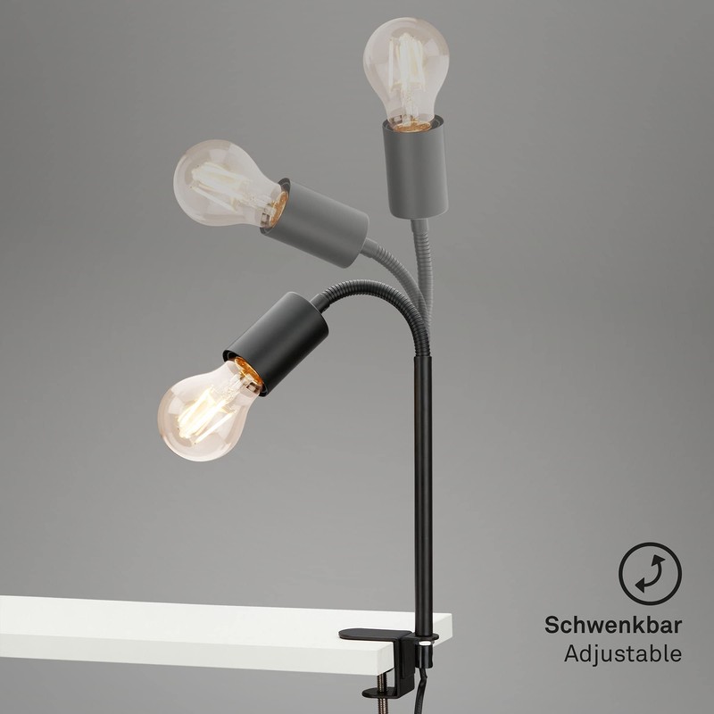 BRILONER Leuchten 2600-015 Clamp Lamp 1x E27 Max. 10 Watt