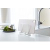 Yamazaki Industries 2496 Cutting Board Stand, Plate, White