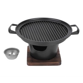 Asador de Carbón Coreano 3 en 1 Portátil - Parrilla + Ahumador + Estuche Térmico con Base Antivuelco - Ideal para Interiores/Exteriores, Camping y Jardín