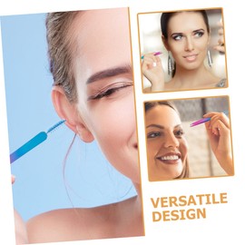 Healeved 2pcs Stainless Steel Eyebrow Tweezers Eyelash Extension Tweezers Lashing Tweezers Eyebrow Tweezers with Brush Tweezers for Women Precision Tweezers Lash Applicator Tweezers for Men