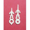 Anbcollectibles Cuckoo Clock Hands 64mm (2 9/16") White (Square Hole)