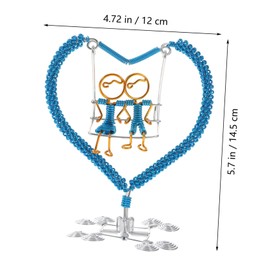 Operitacx Ornaments Dryer Vent Hose Garden Bells Decoration Small Wind Chimes Falcon Roof Vent Wind Chimes Outdoor Large Deep Tone Vent Cover Vents Blue Color Craft Aluminum Wire