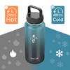 Coolflask Water Bottle 32 oz 940ml Insulated with Straw, Stainless