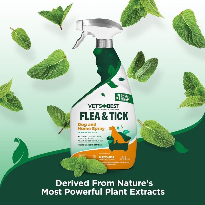 Vet's Best Flea and Tick Home Spray Flea Treatment for