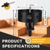 ITOOLFIRM 4 inch Hole Saw Drill Bit for Metal and