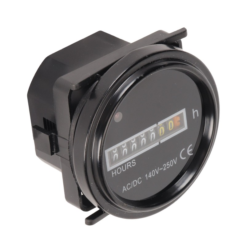 Round Hour Meter Professional High Accuracy 140‑ AC DC Mechanical