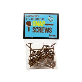 Andymation Snap Screws, Brown