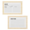 C.R. Gibson Q12-24440 Bloom Double Sided Recipe Card Set, 4"