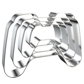 Game Controller Cookie Cutter Set - 5 inch, 4 inch, 3 inch, 2 inch - 4 Piece Gamer Gaming Cookie Cutters Shapes Molds - Stainless Steel