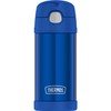 Thermos Unisex Youth Funtainer Insulated Water Bottle, Navy, 0.35 Litre