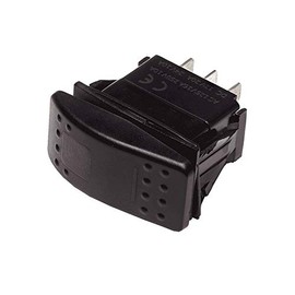 Progressive Automations Rocker Switch Momentary - 20A - Red LED - Waterproof