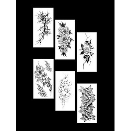 Flower Tattoo Sticker / 꽃 타투 스티커