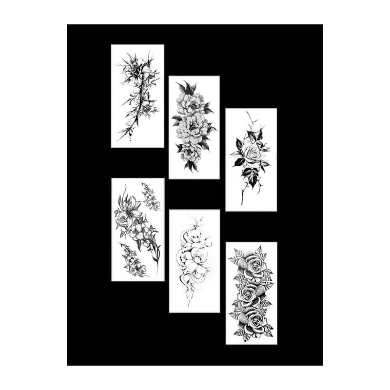 Flower Tattoo Sticker / 꽃 타투 스티커