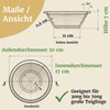 Bäckerei Spiegelhauer Proofing Basket Set Round 500 g + Long
