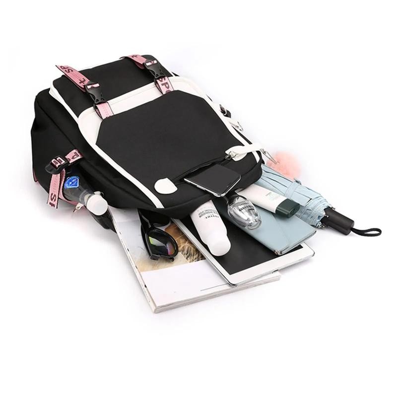 Aphmau Anime Backpack 3D Printed Cartoon Oxford Waterproof USB School