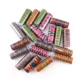 yueton 20 Spools 120 Yard Per Unit Gradient Color Rainbow Polyester Sewing Thread