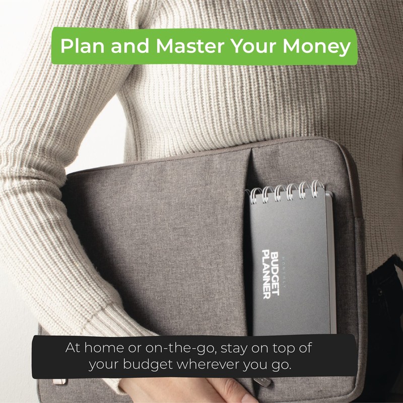 WallDeca Undated Budget Planner - Expense Tracker Notebook, Monthly Budgeting