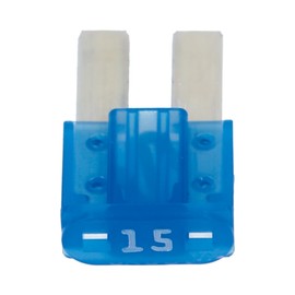 Amon 7604 Micro 2 Fuse 15A (Approx. 0.4 x 0.6 x 0.2 inches (9 x 15 x 4 mm), Pack of 10