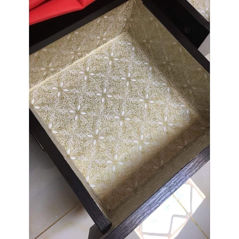 Decorative Paper Self Adhesive Shelf Drawer Liner Sticker 17.7 inch