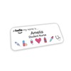 Customised Print Hello My Name is Badge White Medical Icons