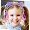 Tofficu Plush Ear Headphones for Wired Headset with Noise Cancelling