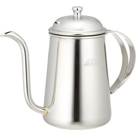 Kalita #52272 Pour-Over Coffee Pot, Narrow Spout, Stainless Steel, 23.7 fl oz (0.7 L), Drip Pot, Coffee Kettle, Can Be Used Over A Flame, Made in Japan, For Coffee Shops, Cafes, Camping, Outdoors