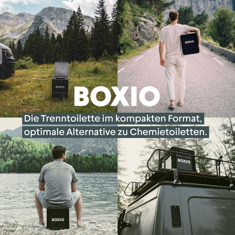 BOXIO - Bags, 25 Bio Bin Liners for Camping Toilet,