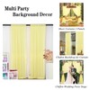 DUOBAO Chiffon Backdrop Curtain 96 Inch Length 2 Panel 29