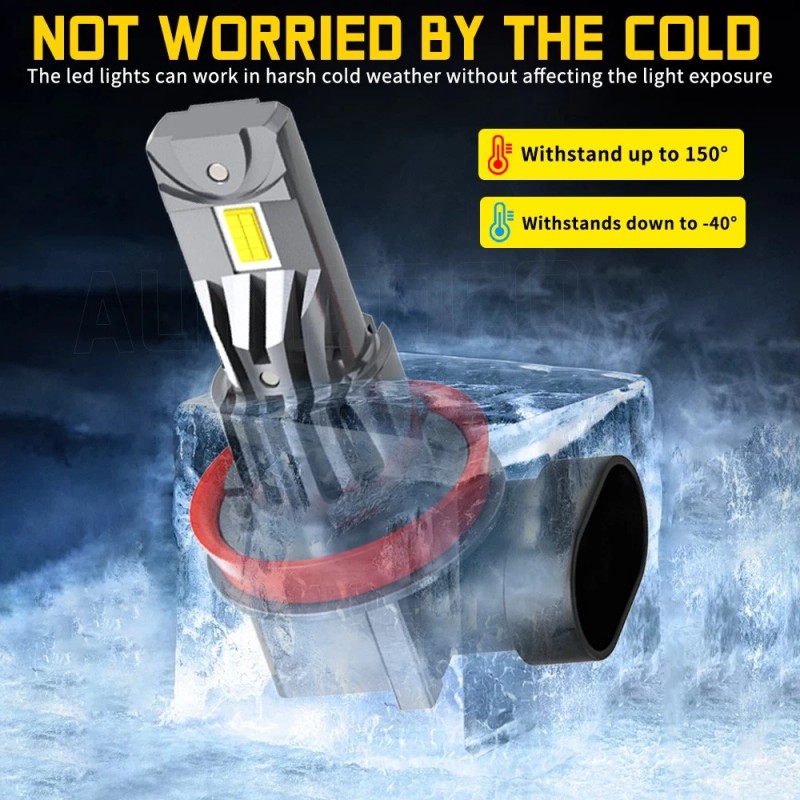 AUIMSOCO H11 H9 H8 LED Headlight Kit Low Beam Bulb