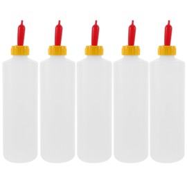 Tofficu 5Sets Goat Bottles: 400ml Lamb Feeding Bottle, Kid Livestock Drink Bottle Jug Baby Goat Calf Milk Water Bottle for Farm Accessories Cow Sheep Supplies